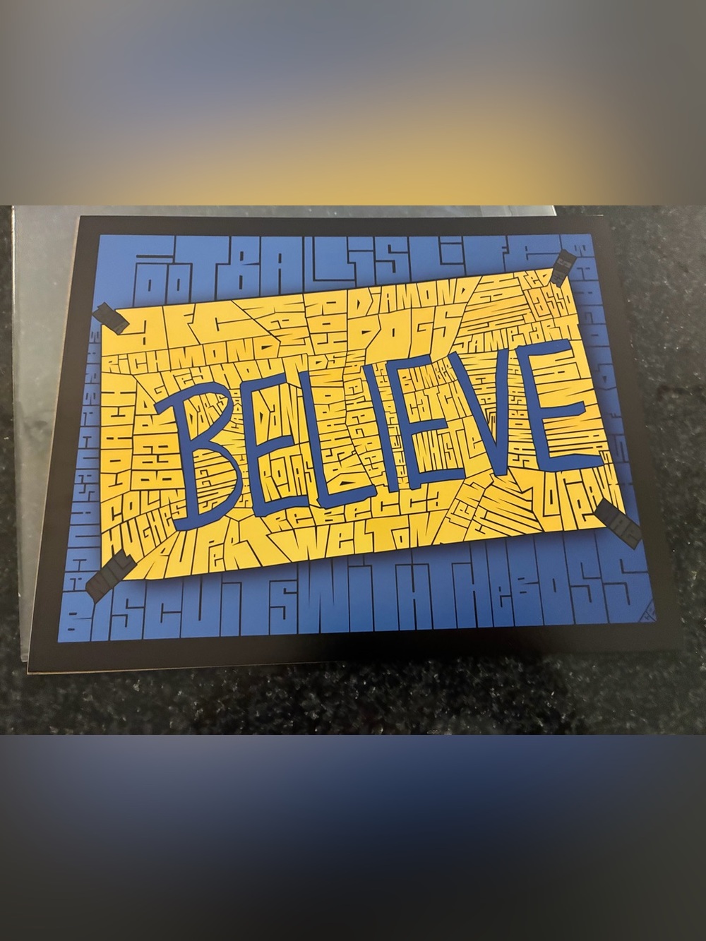Believe Art - Ted Lasso 8x10 By Curtis Epperson - New In Plastic Character Names